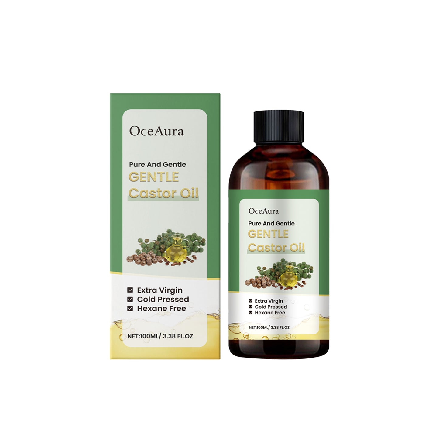 Multi-Effect Castor Oil Blend for Hair and Skin - 100ml Moisturizing Oil