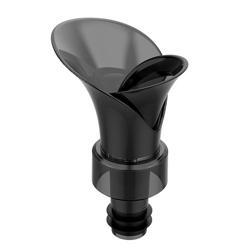 Petal Style Wine Vacuum Preserver Stopper - Black