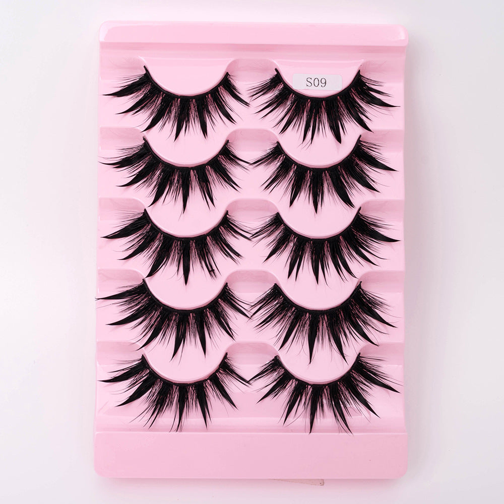 Natural 3D Dramatic Fairy Cluster False Eyelashes - 5 Pairs