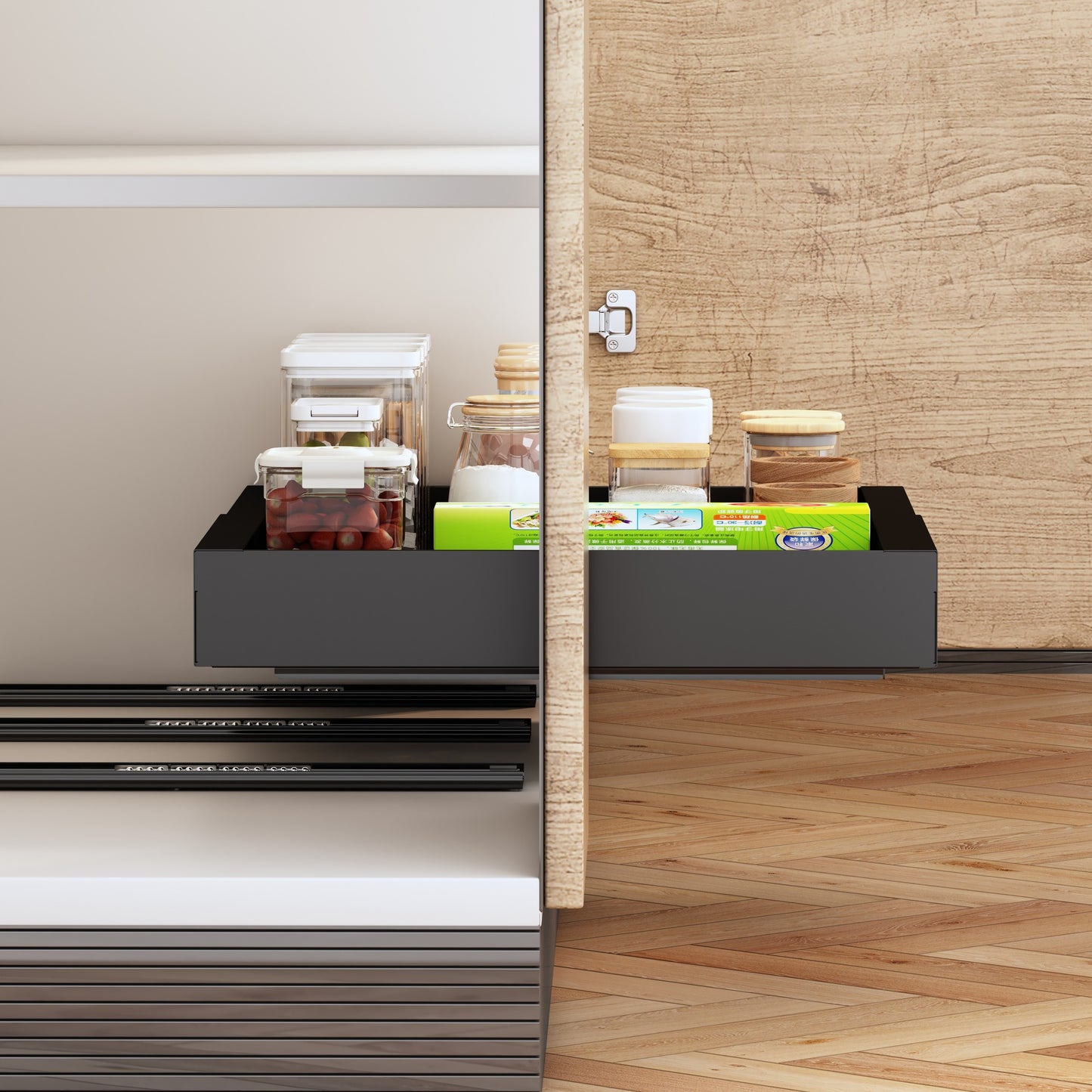 Telescopic Bathroom Storage Shelf - Anti-Rust Steel Organizer for Washstand