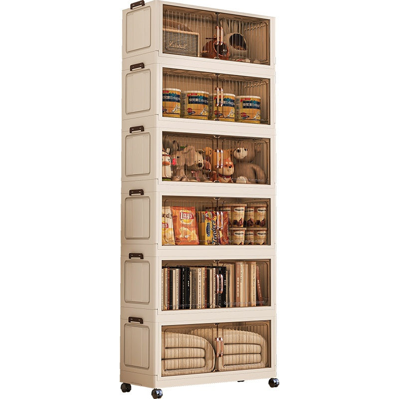 Multi-Tier Plastic Storage Cabinet with Drawers - Closet, Kitchen, Home Organization
