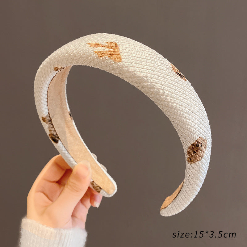 Retro Plush Hair Band for Women