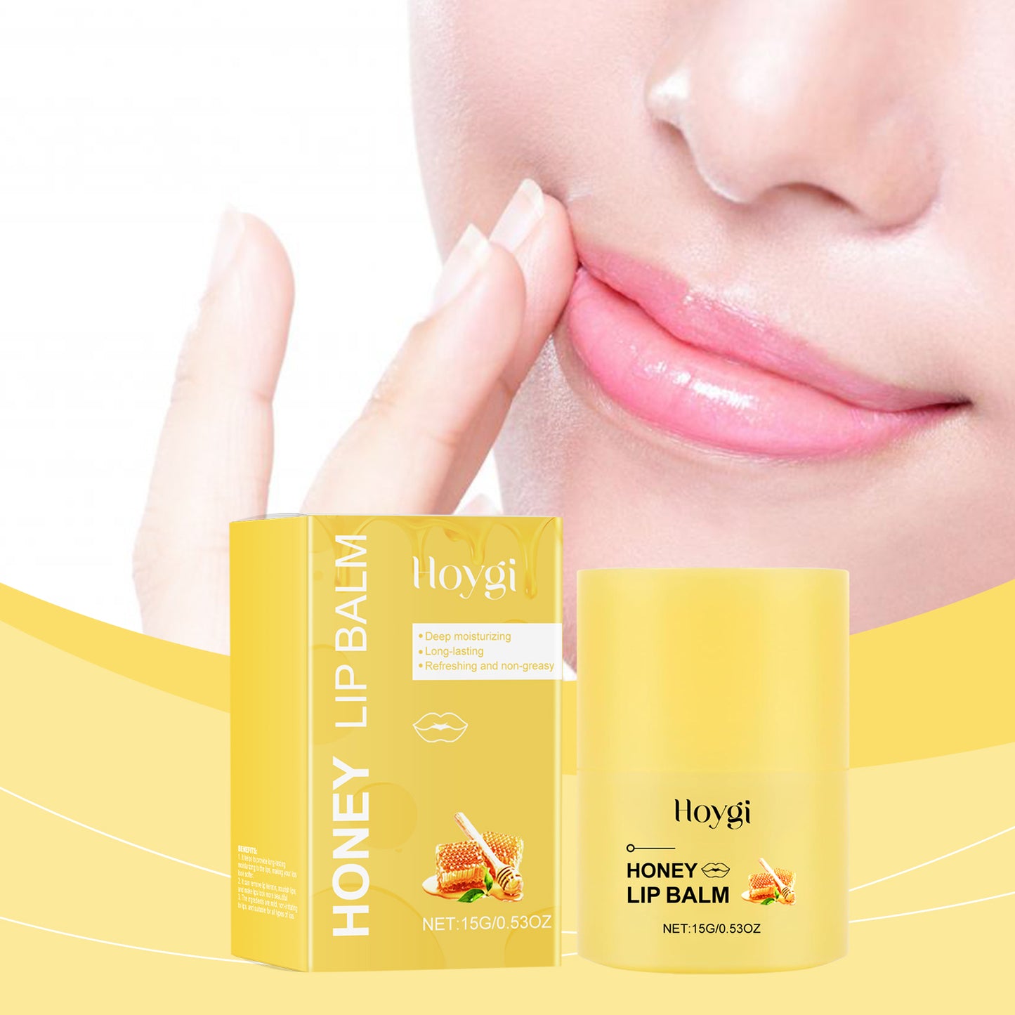 Honey Nourishing Lip Balm for Dry Chapped Lips - Deep Moisturizing Formula