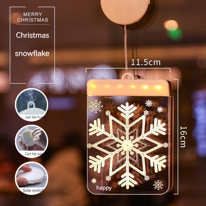 Christmas Pendant Light with Ambience Lighting - USB Powered Festive Decor