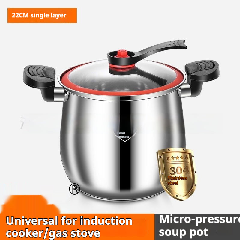Stainless Steel Micro Pressure Couscous Pot Explosion-Proof 22cm