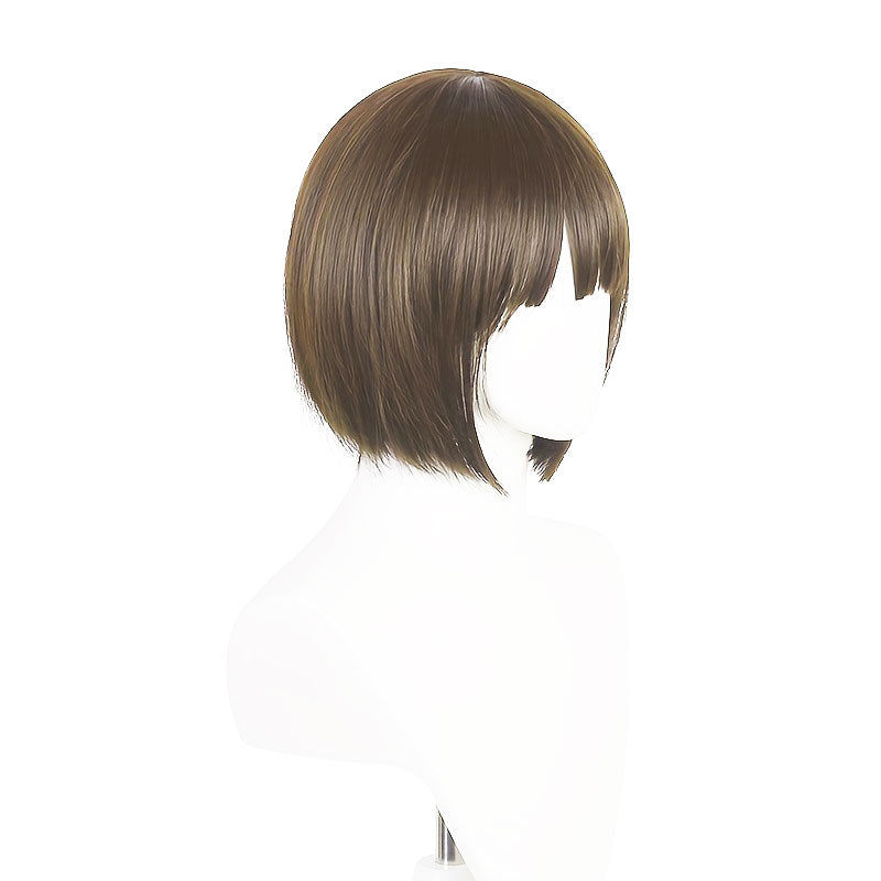 Dark Brown Anime Wig - Human Hair