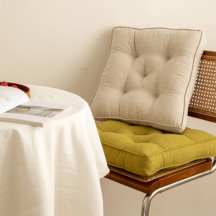 Japanese Cotton Linen Cushion Cover Thickened Anti-Skid Home Decor