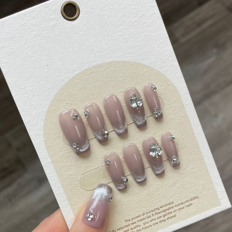 French Crystal Cat Eye Nail Art Kit - Multiple Sizes