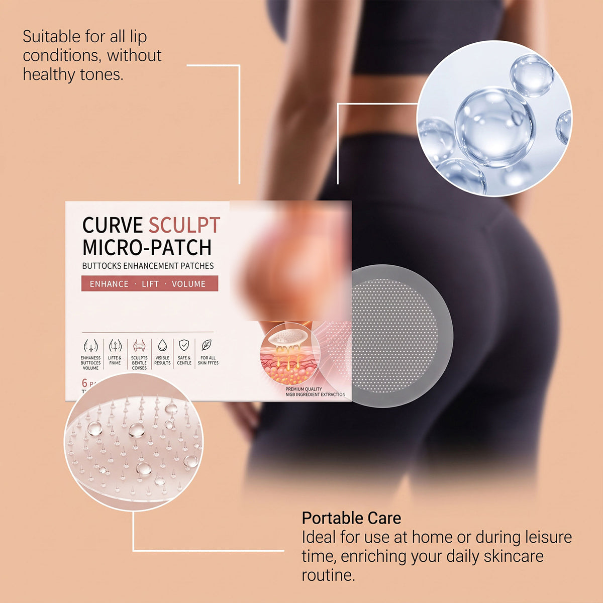Hip Care Patch Set - 6 Pieces