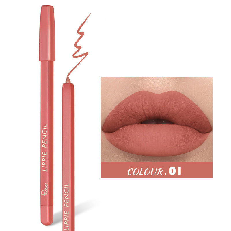 Waterproof Lipstick Pen Lip Liner No Stain Matte Lip Makeup 2g Multiple Colors