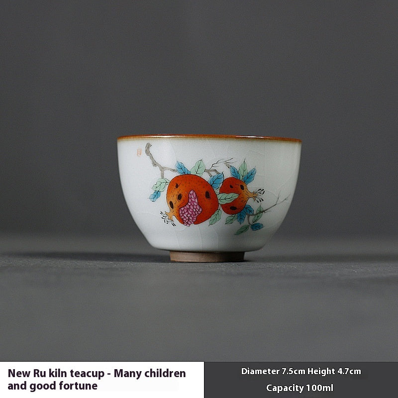 Ceramic Tea Cup Set - Multiple Colors & Designs for Gongfu Tea