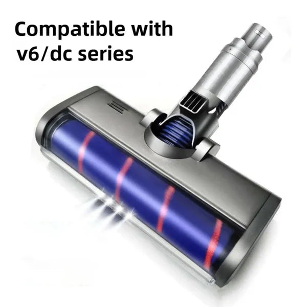 Replacement Turbo Brush Head for Dyson V6 Vacuum - Hard Floor & Carpet Cleaner