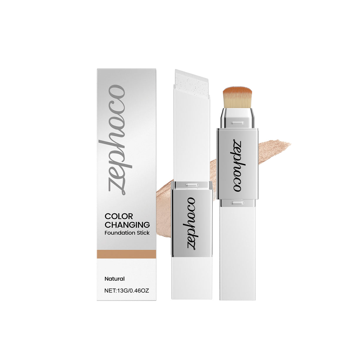 Two In One Color Changing Foundation Make-up Stick -natural Color-13g