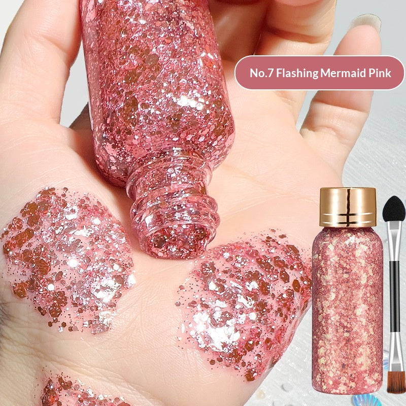 Glitter Liquid Eyeshadow - Dazzling Sparkle, Glue-Free Gel, 30ml