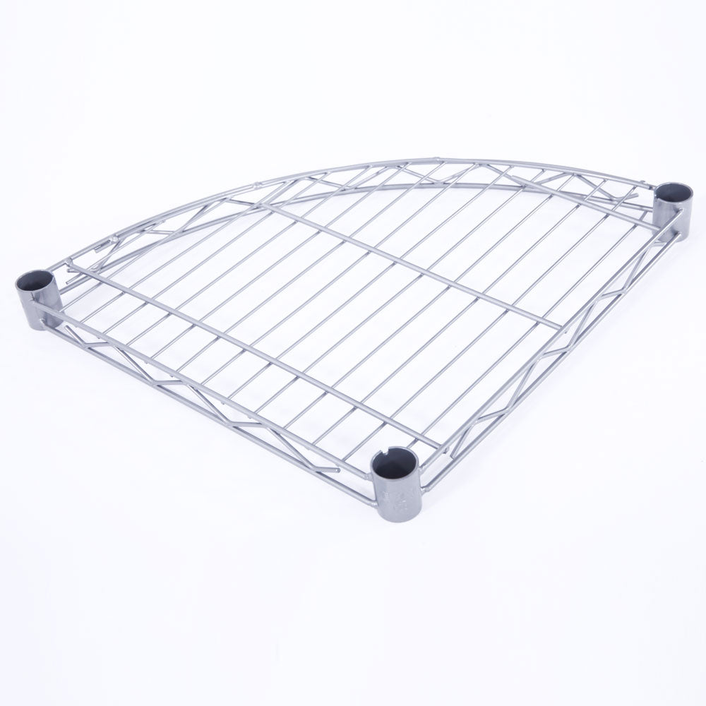 4-Tier Metal Wire Shelving Rack - Silver Storage Unit for Home