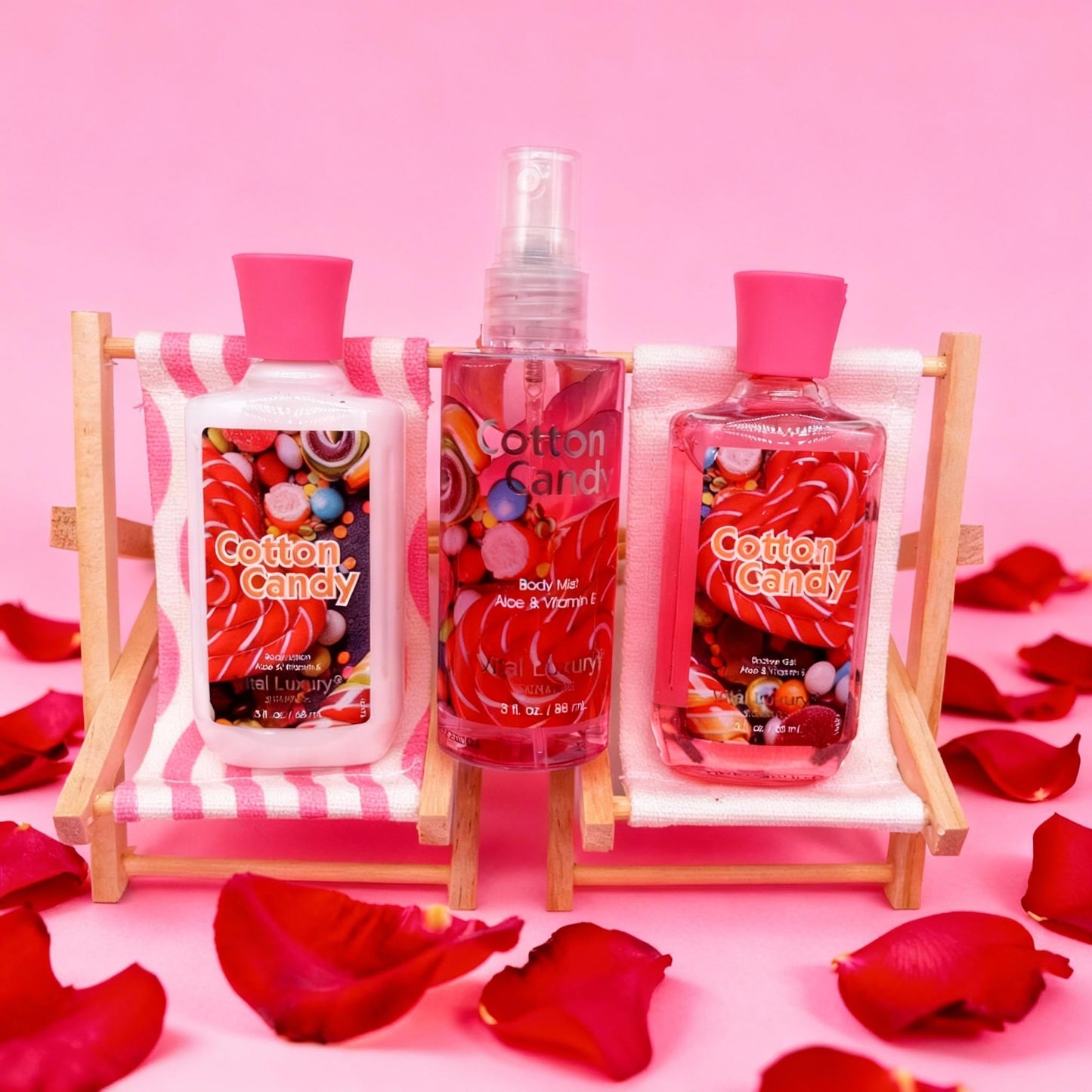 3-Piece Travel Body Care Set - Refreshing Shower Gel, Lotion & Body Mist