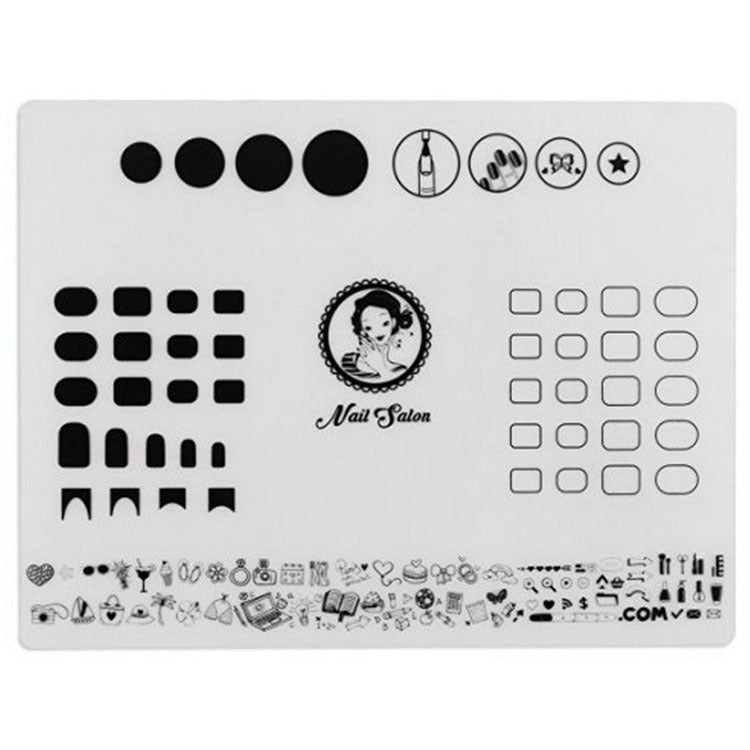 Nail Art Silicone Printing Practice Pad for Beginners DIY Nail Design Equipment