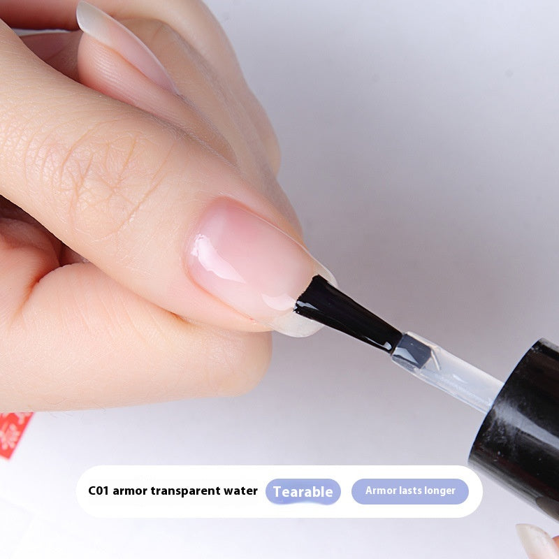 Waterproof Nail Polish with Nourishment Oil - Quick Dry & Sealing 7ml