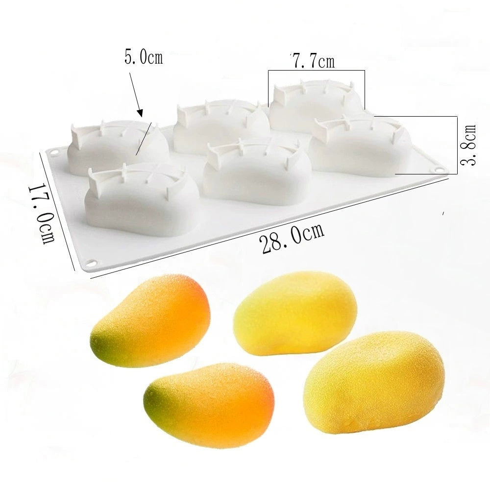 Silicone Fruit Candle Mold for Baking and Crafting - Assorted Shapes & Sizes