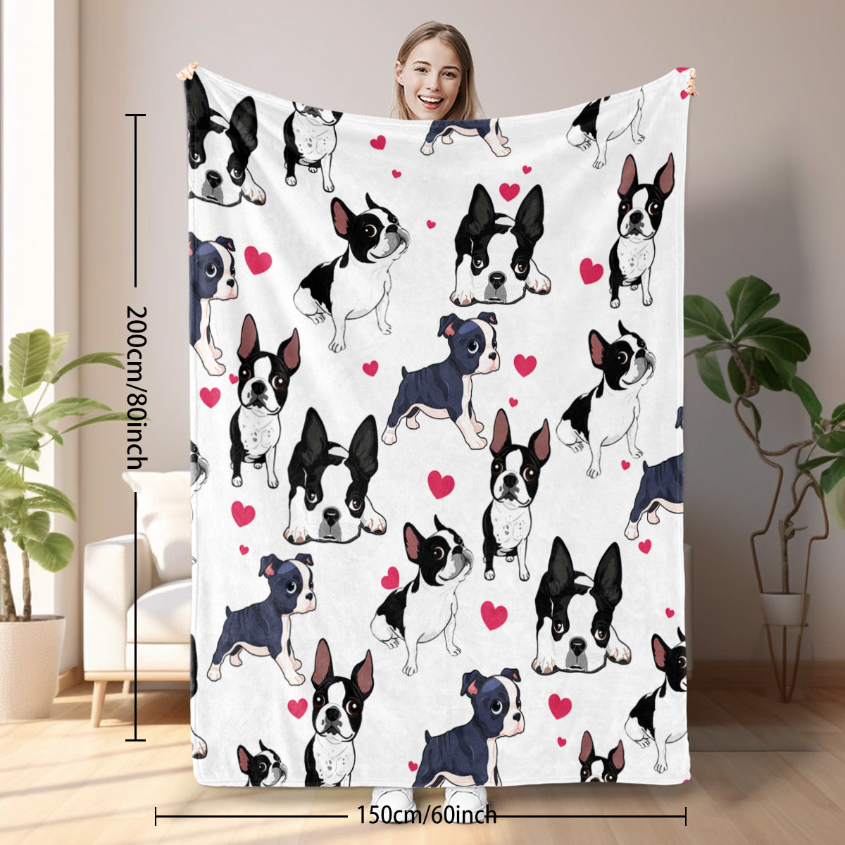 Soft Flannel Dog Blanket - Cozy Lightweight Throw for Dogs