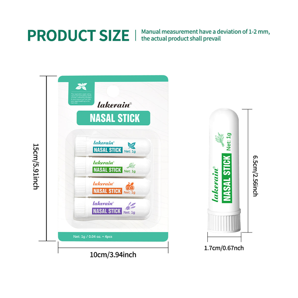 Mint Flavor Nose Spray Sticks