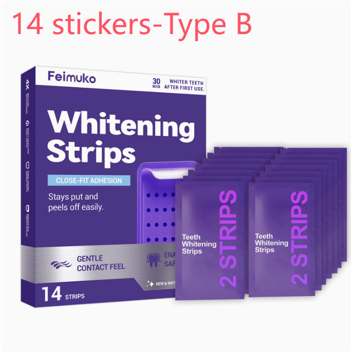 Whitening & Stain-Removing Tooth Plaster Strips - Multiple Quantities