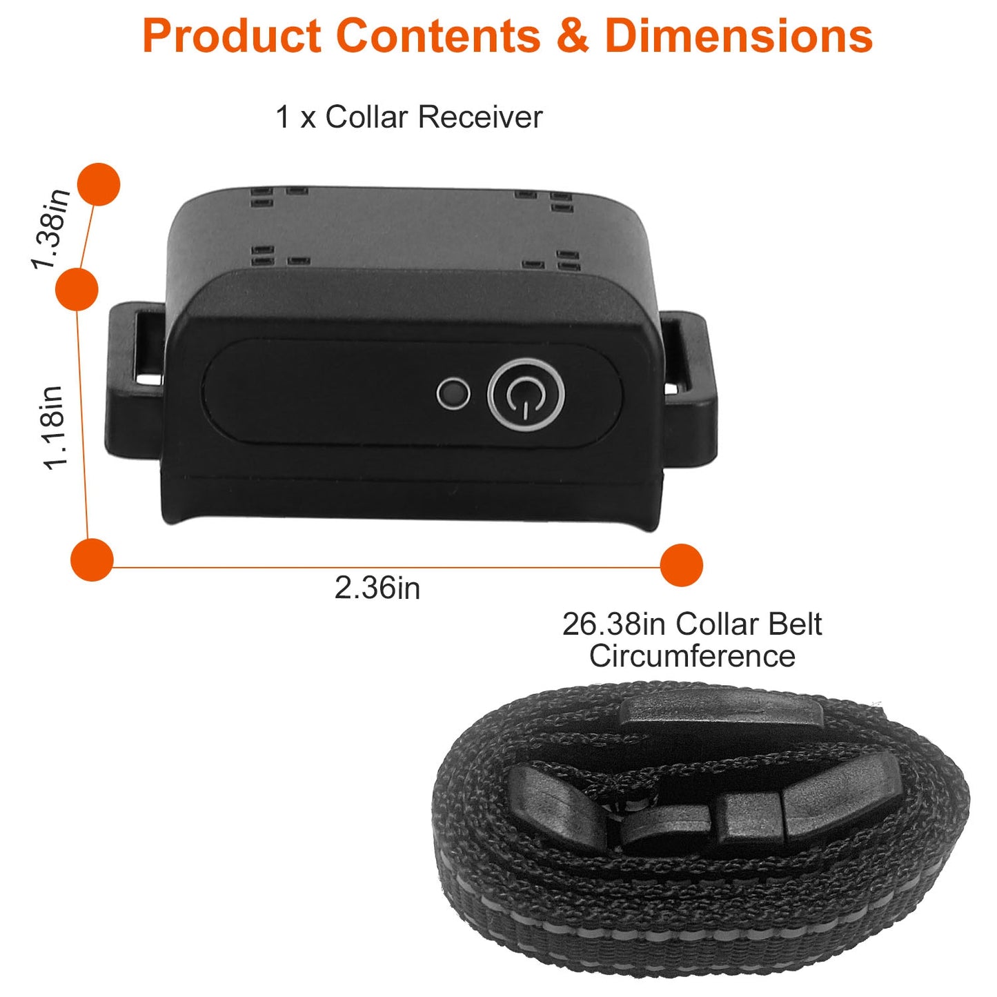 Waterproof Dog Training Collar with 3 Training Modes - 3280FT Range