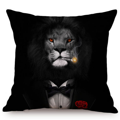 3D Animal Wolf Series Car Pillowcase Cushion Cover - Home Textiles