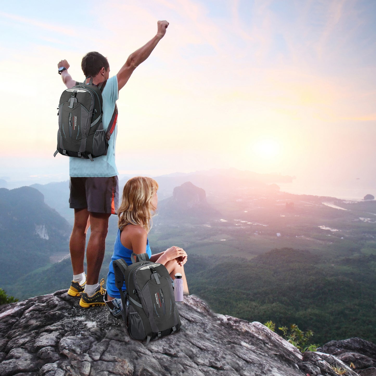 36L Waterproof Outdoor Backpack - Lightweight Daypack