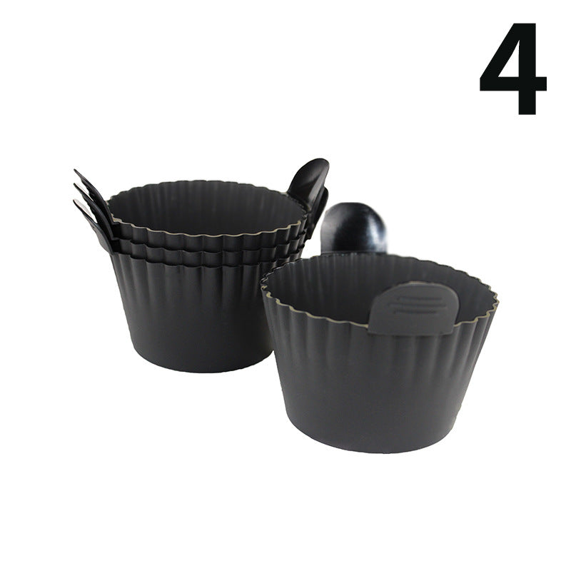 Silicone Muffin Cups for Air Fryers - Thickened & Oversized, Multi-Piece Set