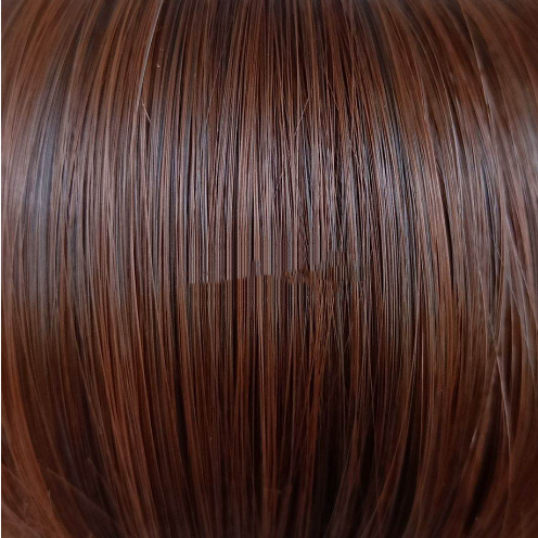 Short Straight Hair Wig with Bangs - Dye-Resistant Synthetic Hair Hood