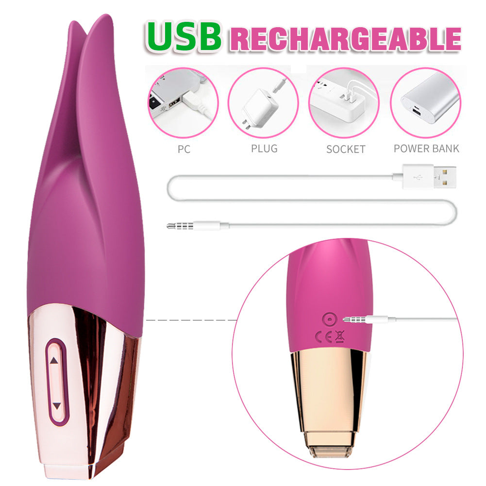 Silicone Lithium Battery Toy with 10-Speed Vibration Control - Pink, Violet, Red