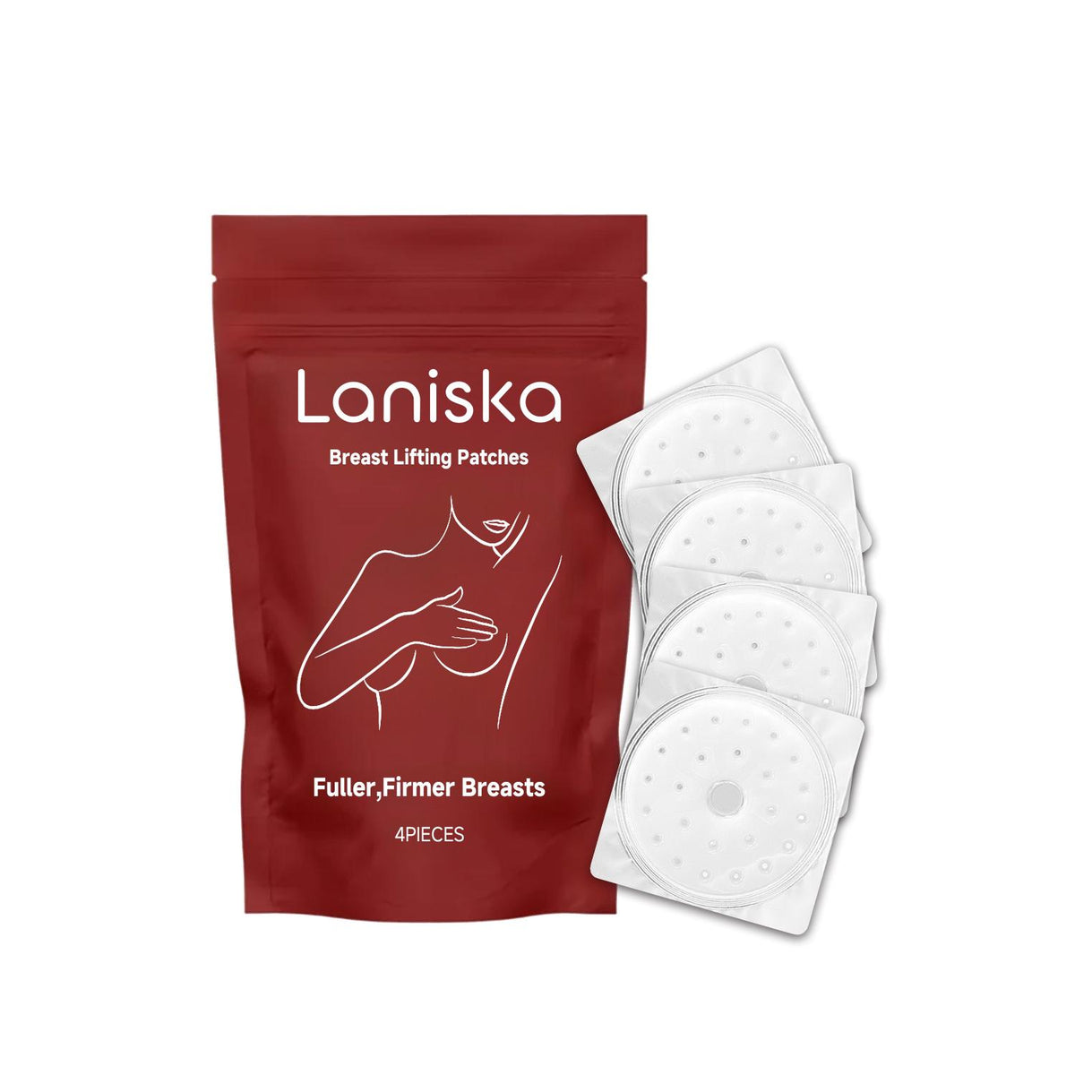 Breast Lifting Patches - Collagen & Hyaluronic Acid, 4 Pieces