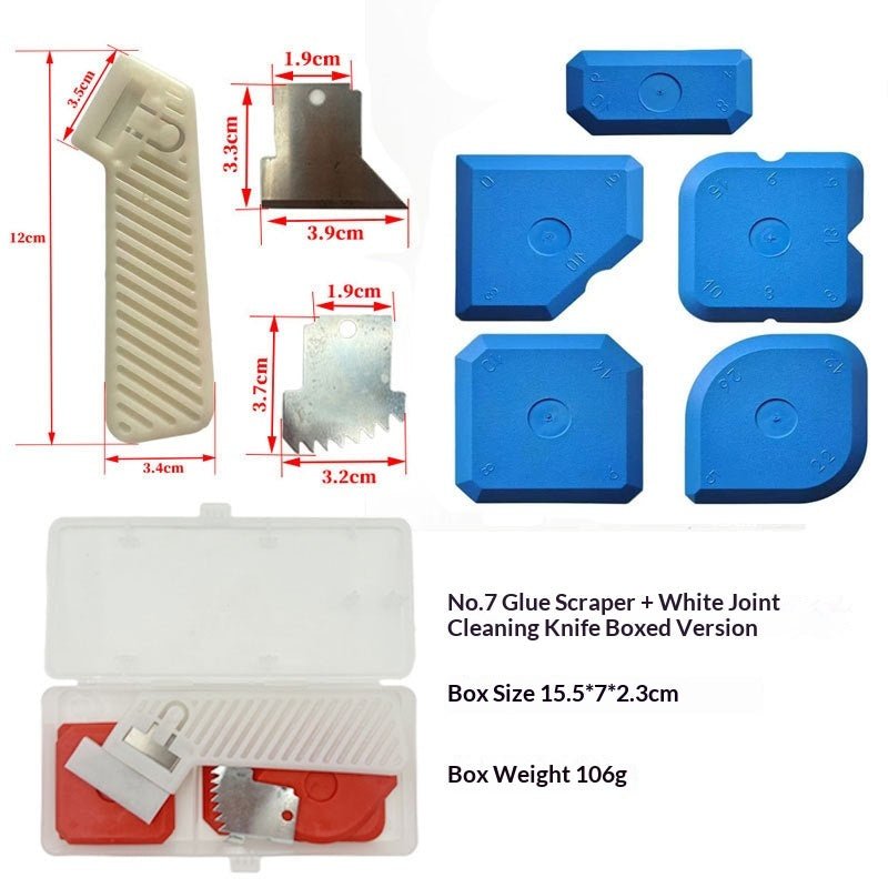 5-Piece Silicone Caulking Tool Set for Kitchen & Bathroom Sealing