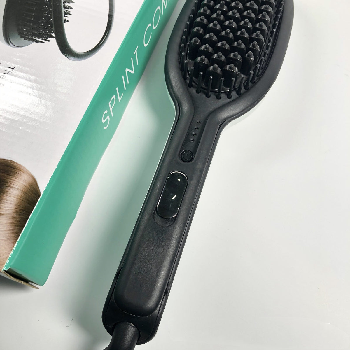 Electric Hair Straightening Comb with Adjustable Temperature for Wet & Dry Hair