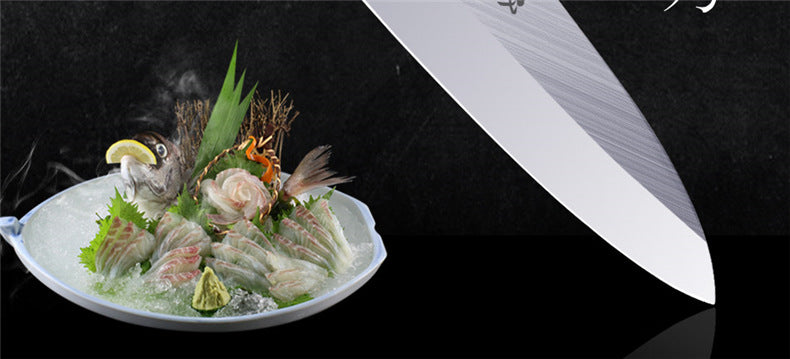 Japanese Sushi Salmon Fish Head Knife - 9-inch Kitchen Knife for Sushi & Seafood