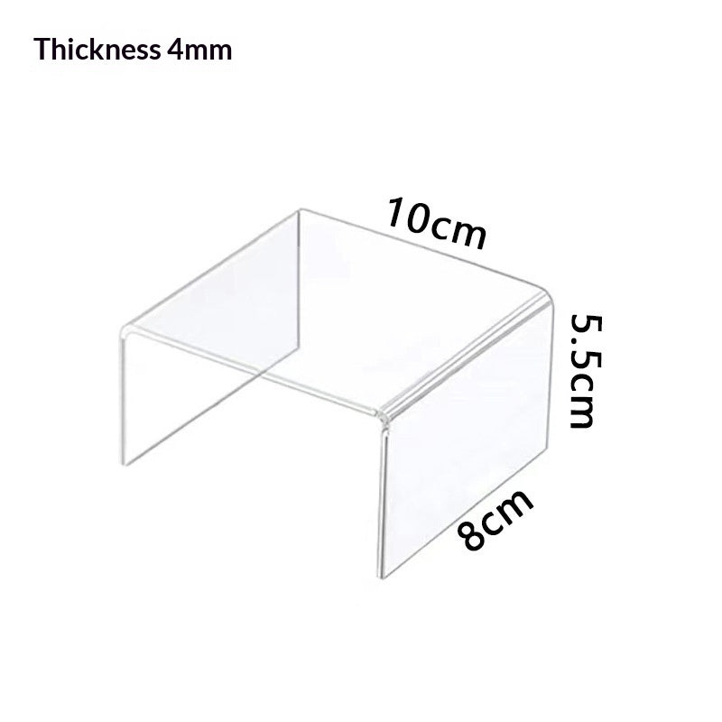 Acrylic Shoe and Bag Display Rack Trapezoid-Shaped Jewelry Organizer