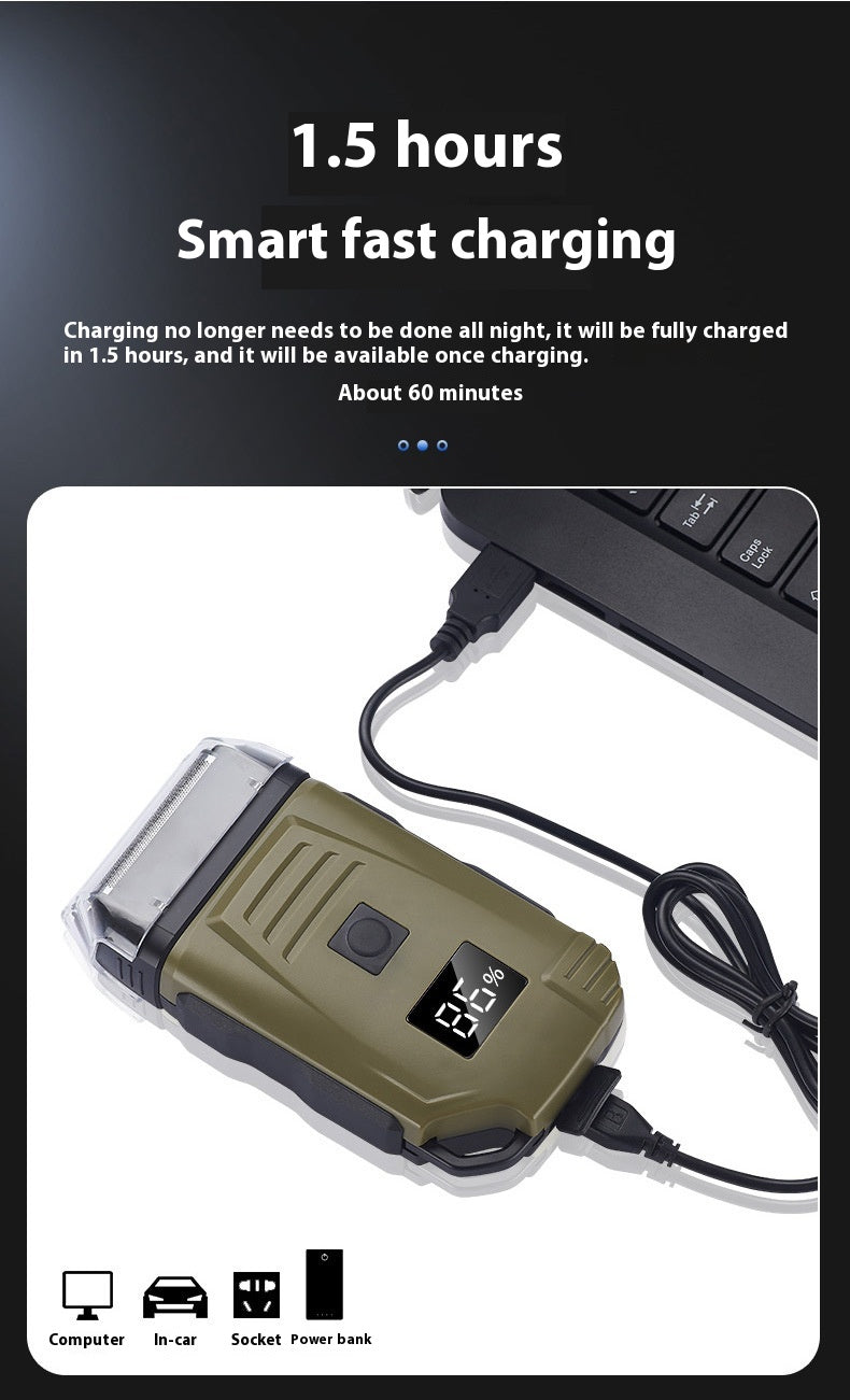 Reciprocating Electric Shaver Head - Army Green