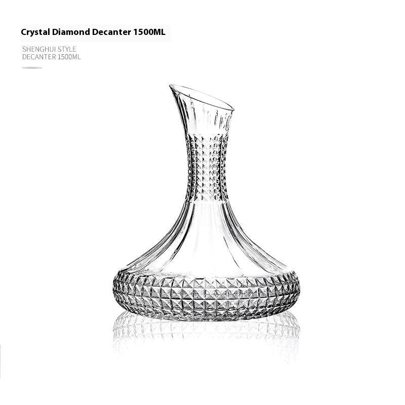 Elegant Glass Wine Decanter 1000ml - Modern Home Barware