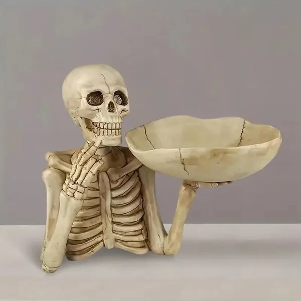 Halloween Skull Storage Tray - Candy & Snack Serving Platter