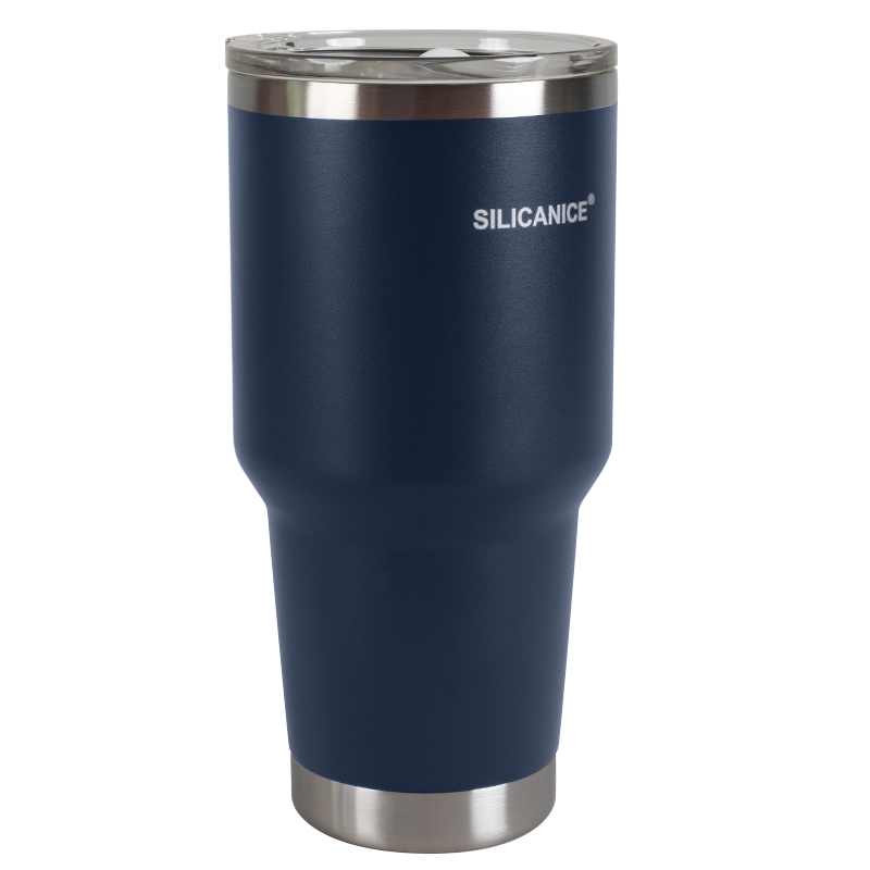 30oz Double Wall Stainless Steel Travel Tumbler with Detachable Splash-Resistant Slider Lid