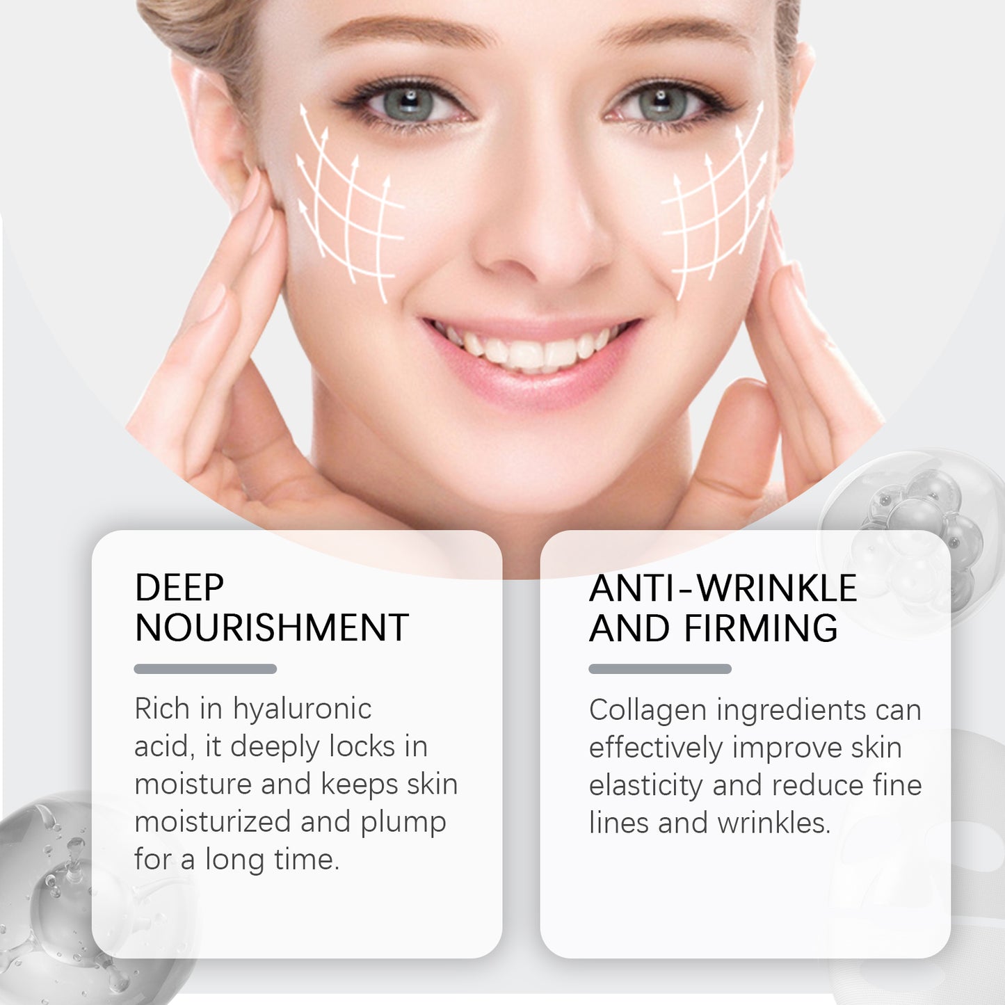 Firming Collagen Facial Mask - Moisturizing Anti-Aging Skin Care Sheet