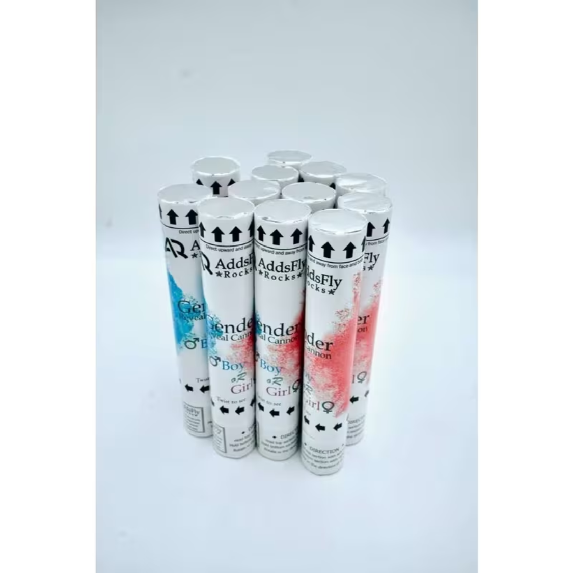 Confetti Cannon Party Poppers - 12" Air-Powered Celebration Supplies
