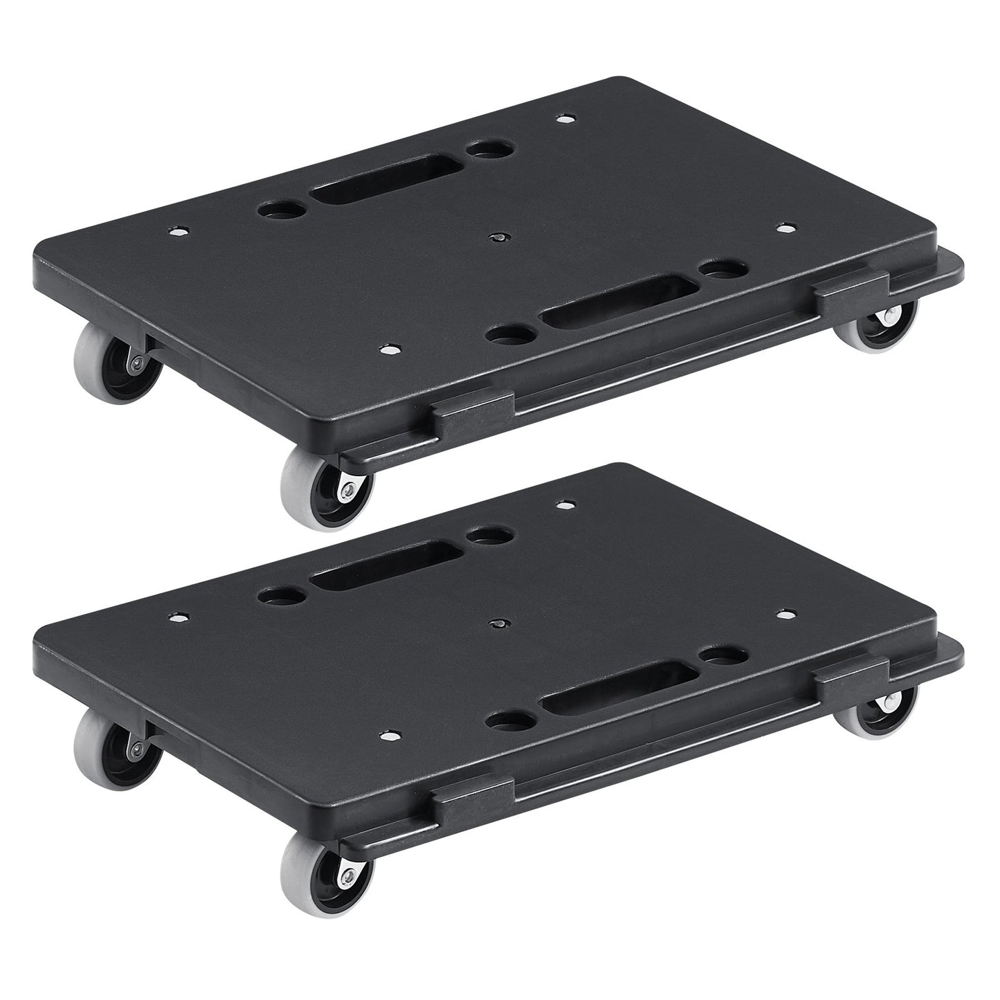 Heavy Duty Furniture Dolly 500 Lb Capacity Moving Cart with 4 Wheels - Black 2-Pack