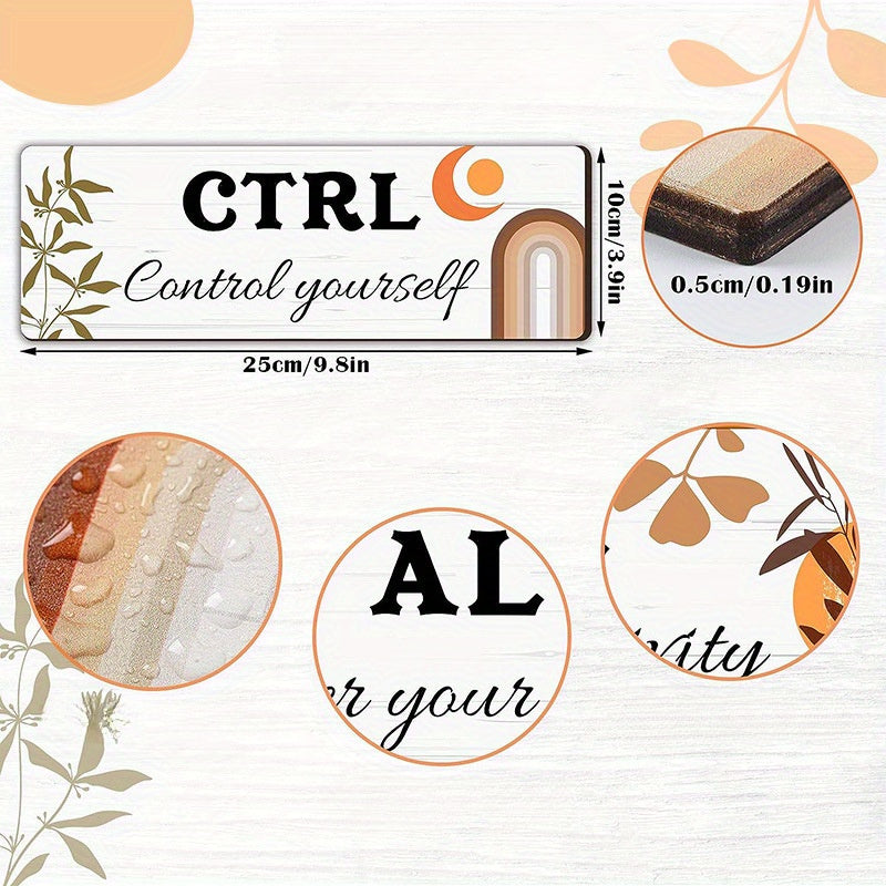 Inspirational Wooden Wall Decor Frame - Hanging Pendant for Office & Home