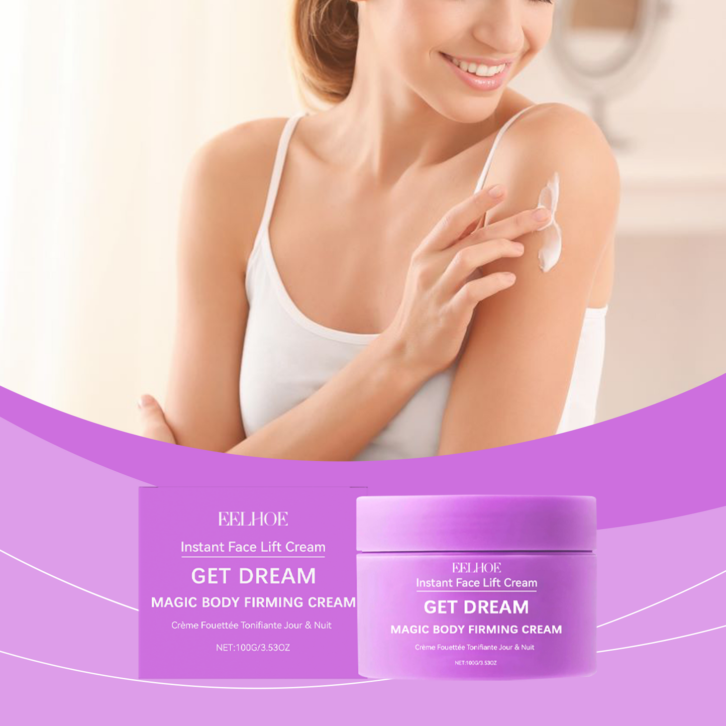 Nourishing Body & Face Cream with Hyaluronic Acid & Vitamin E - 100g