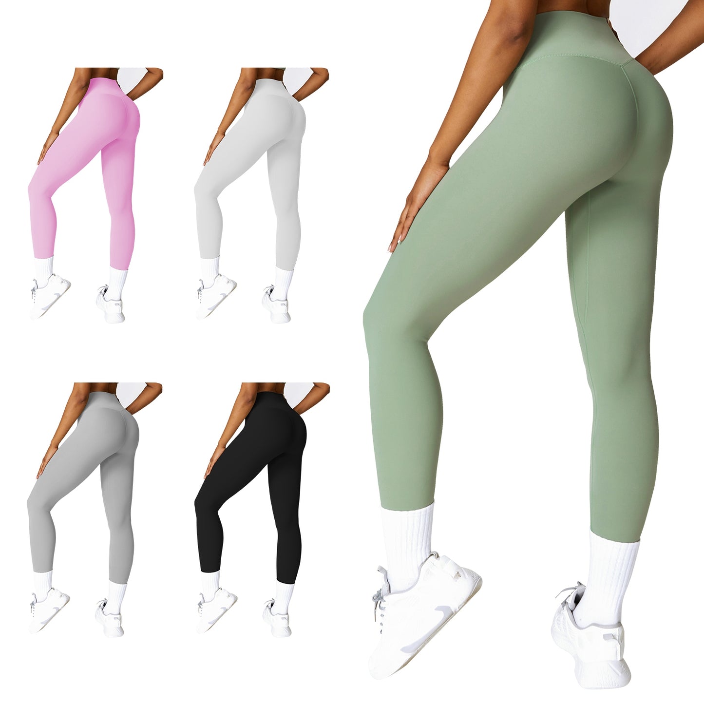 High Waist Workout Leggings - Tummy Control Yoga Pants