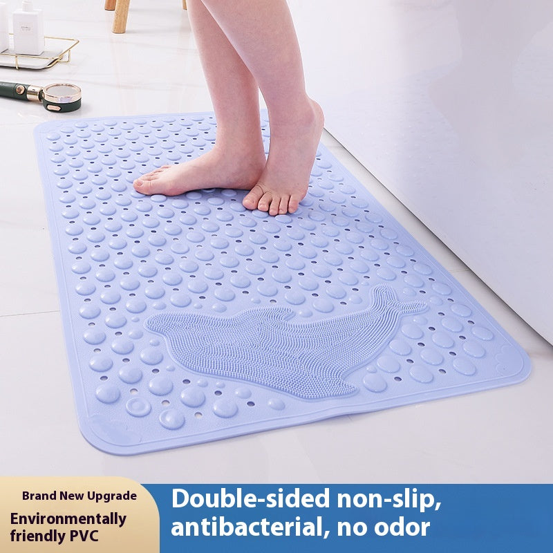Non-slip Bathroom Floor Mat with Suction Cups - Waterproof and Drop Proof
