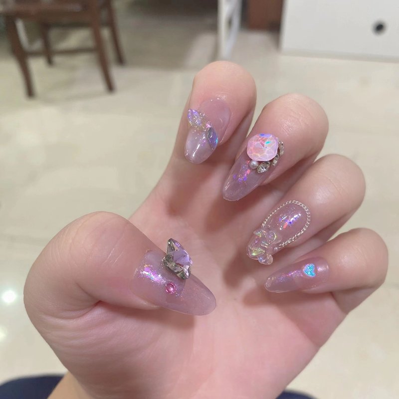 Ellipse Fake Nail Patches - Multiple Sizes