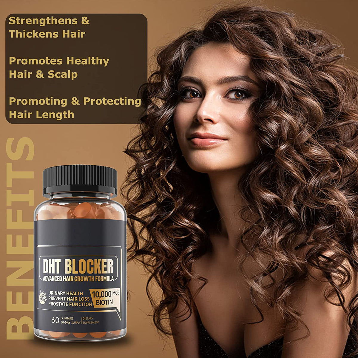 DHT Blocking Agent Soft Candy Hair Gummies 60 Capsules